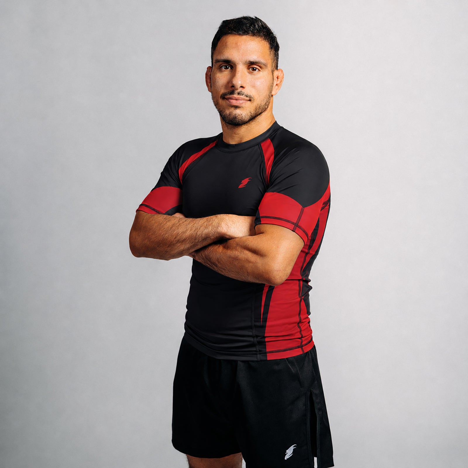 Rash Guard "GOAT" Series | Red / Black (short)