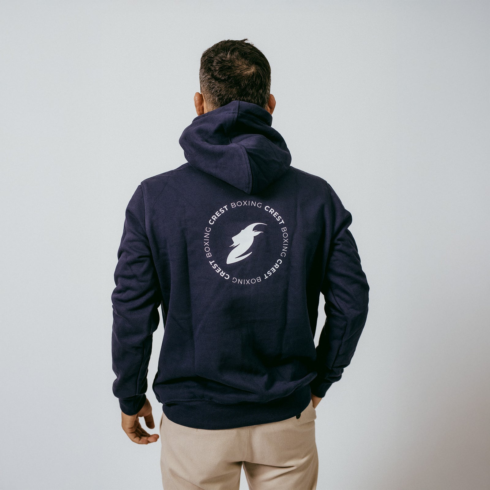 Crest’s hoodie - Goat Boxing (Dark Blue)