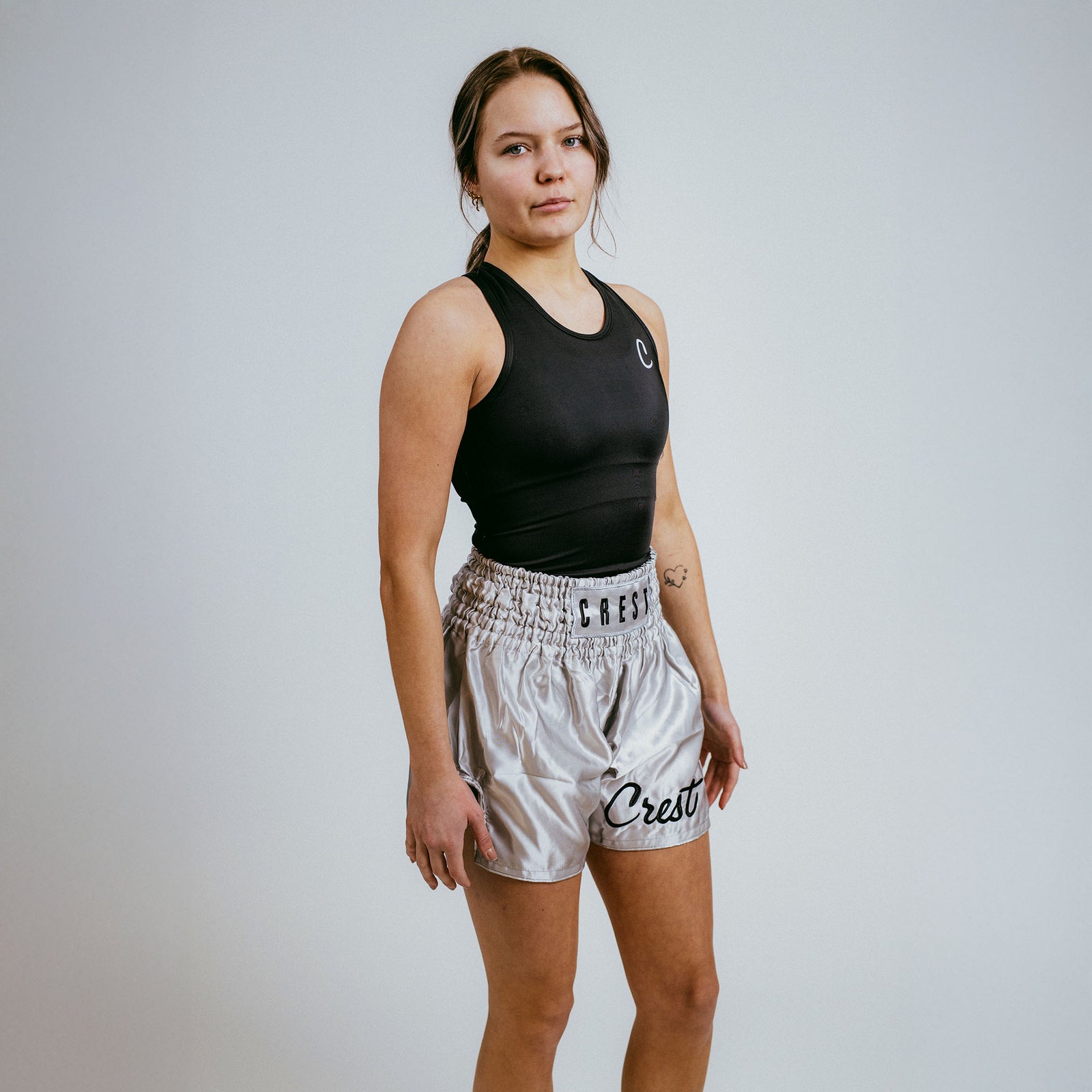 Shorts "C R E S T" - Silver