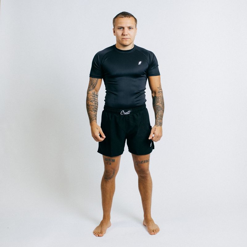 Rash Guard "GOAT" Black (short)
