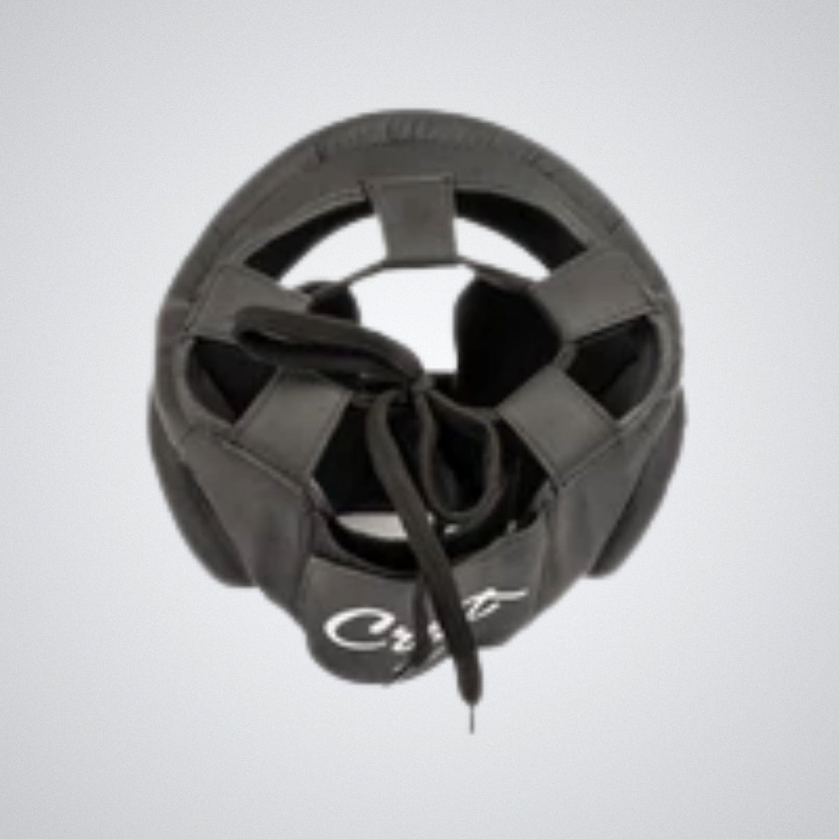 Helmet with jaw and cheek pads - PU leather