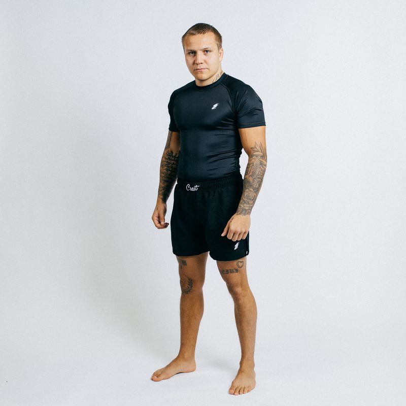 Rash Guard "GOAT" Black (short)