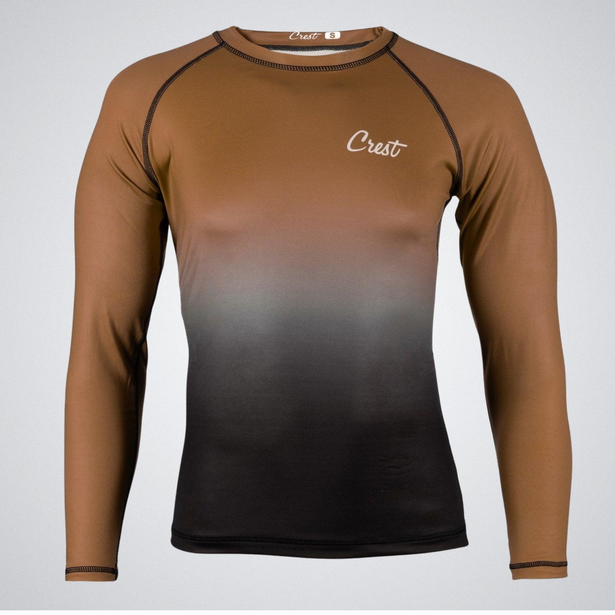 Pitkähihainen rash guard paita – ruskea