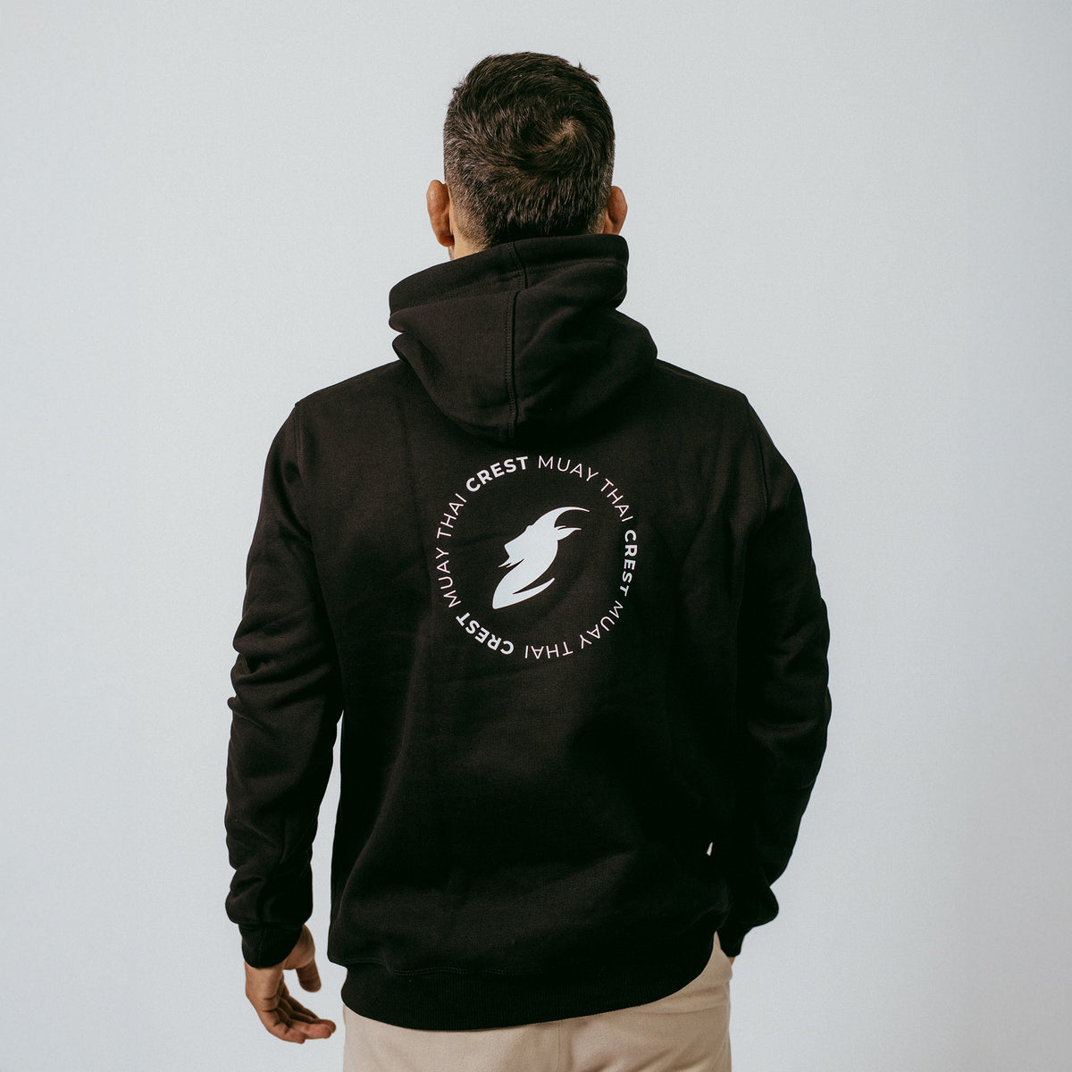 Crest’s hoodie - Goat Muay Thai (Black)