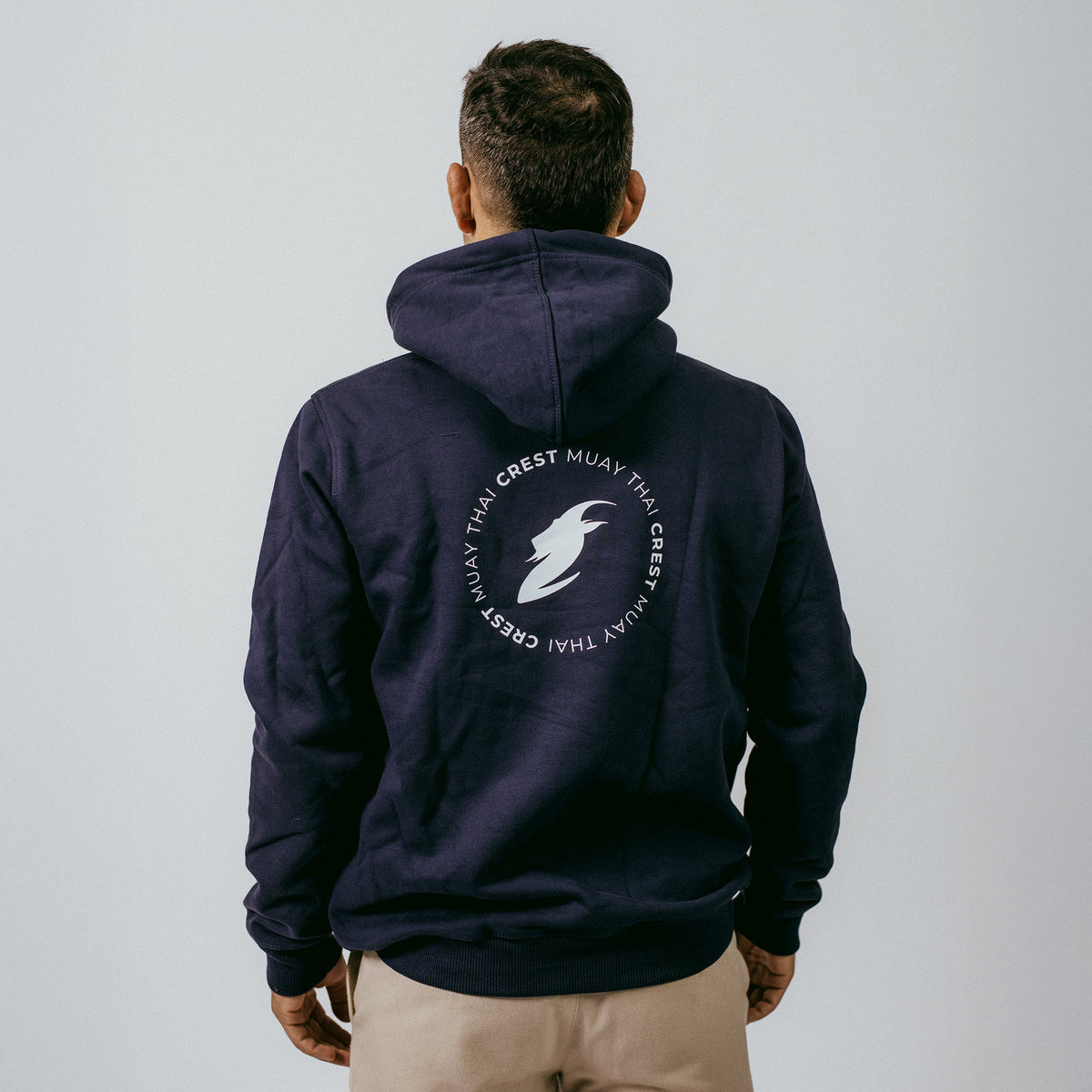 Crest’s hoodie - Goat Muay Thai (Dark Blue)