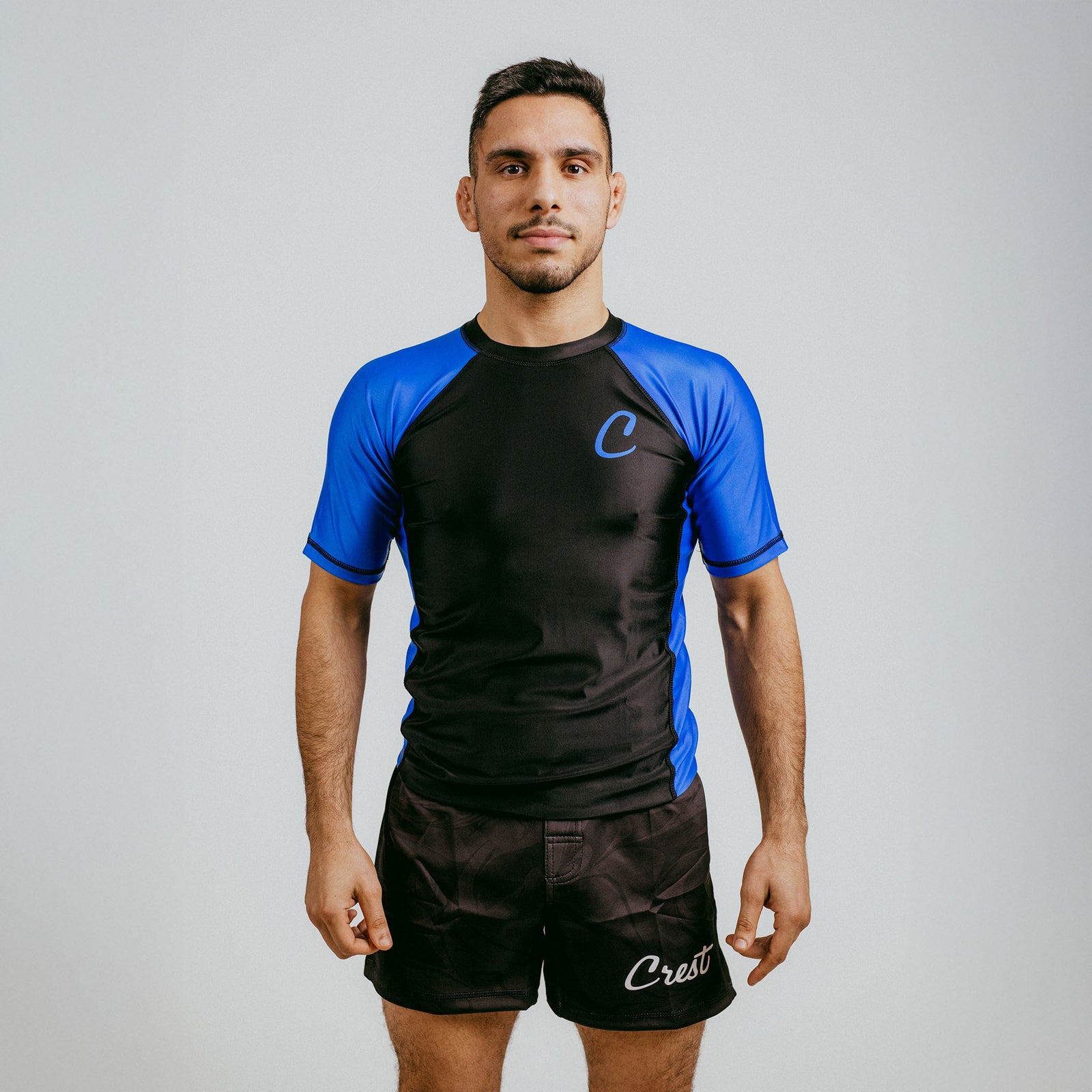 Rash Guard Blue "C" (short)