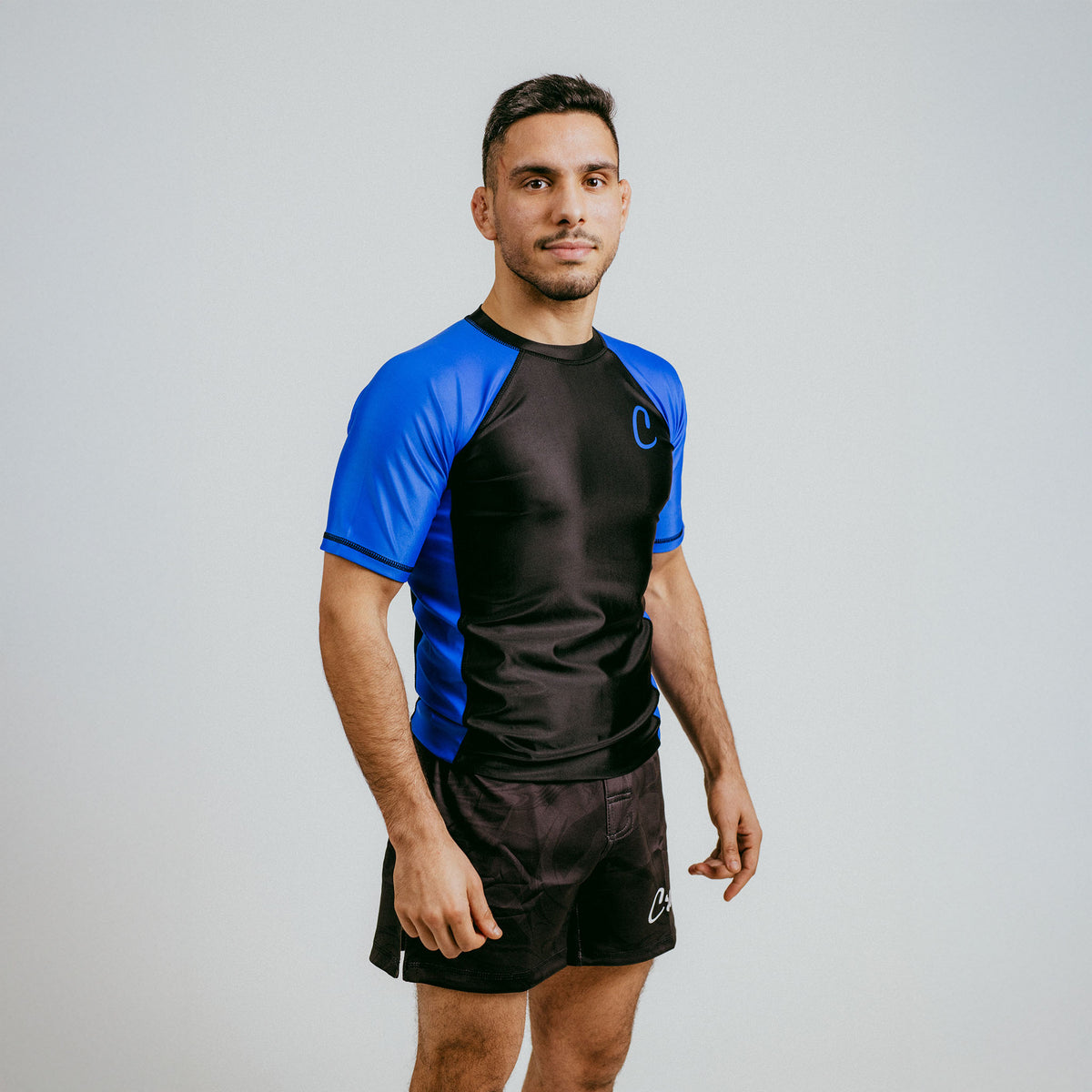 Rash Guard Blue "C" (short)