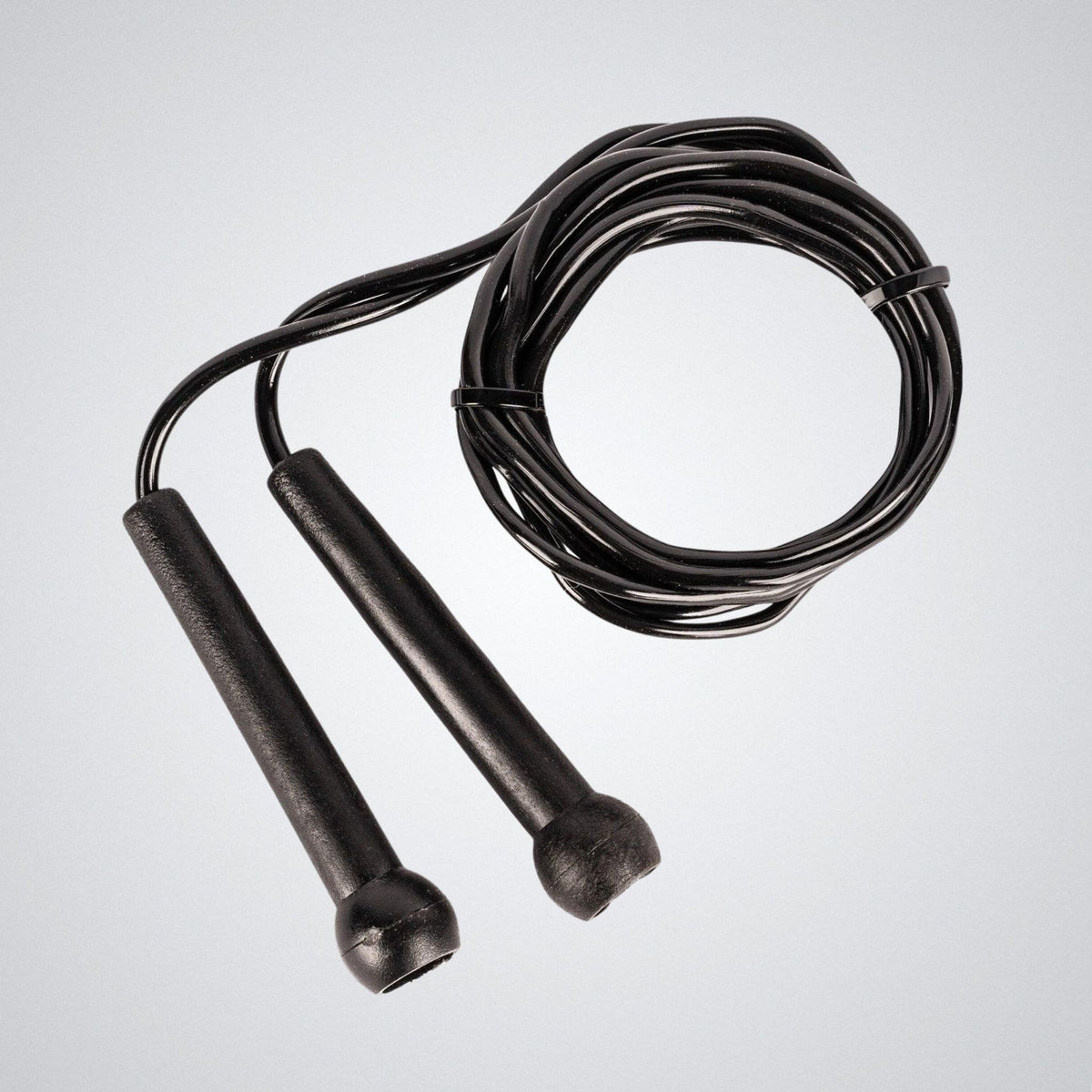 Jump rope with rubber cable