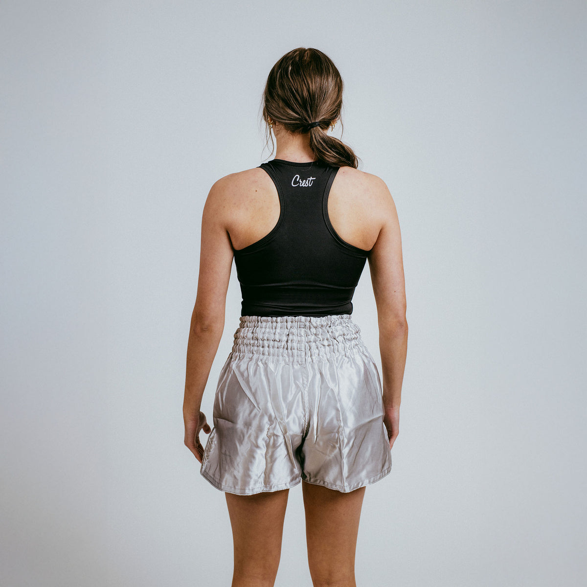 Shorts "C R E S T" - Silver