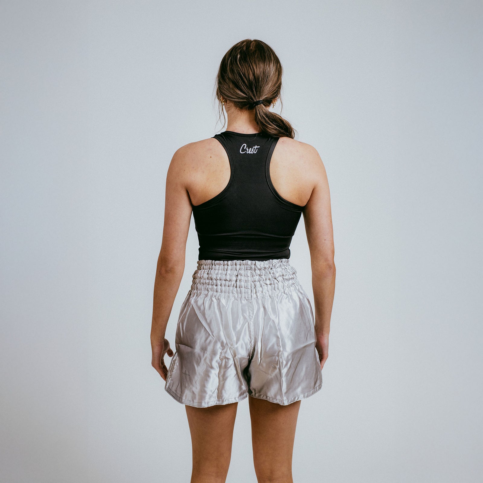 Shorts "C R E S T" - Silver