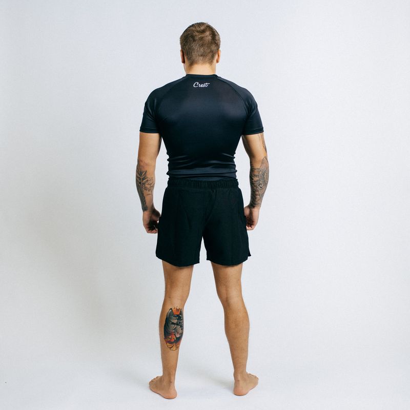 Rash Guard "GOAT" Black (short)