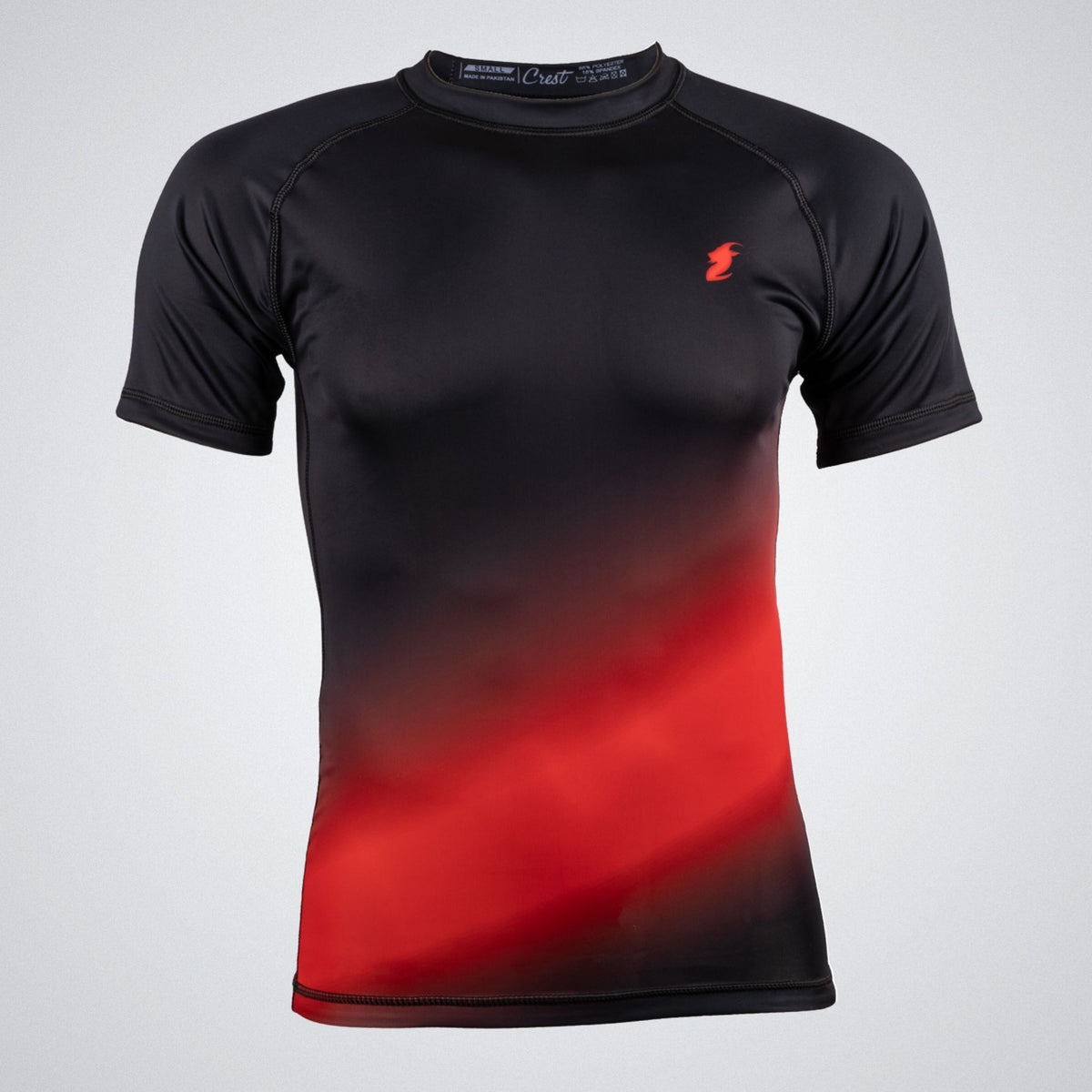 Rash Guard "GOAT" Black / Red (short)