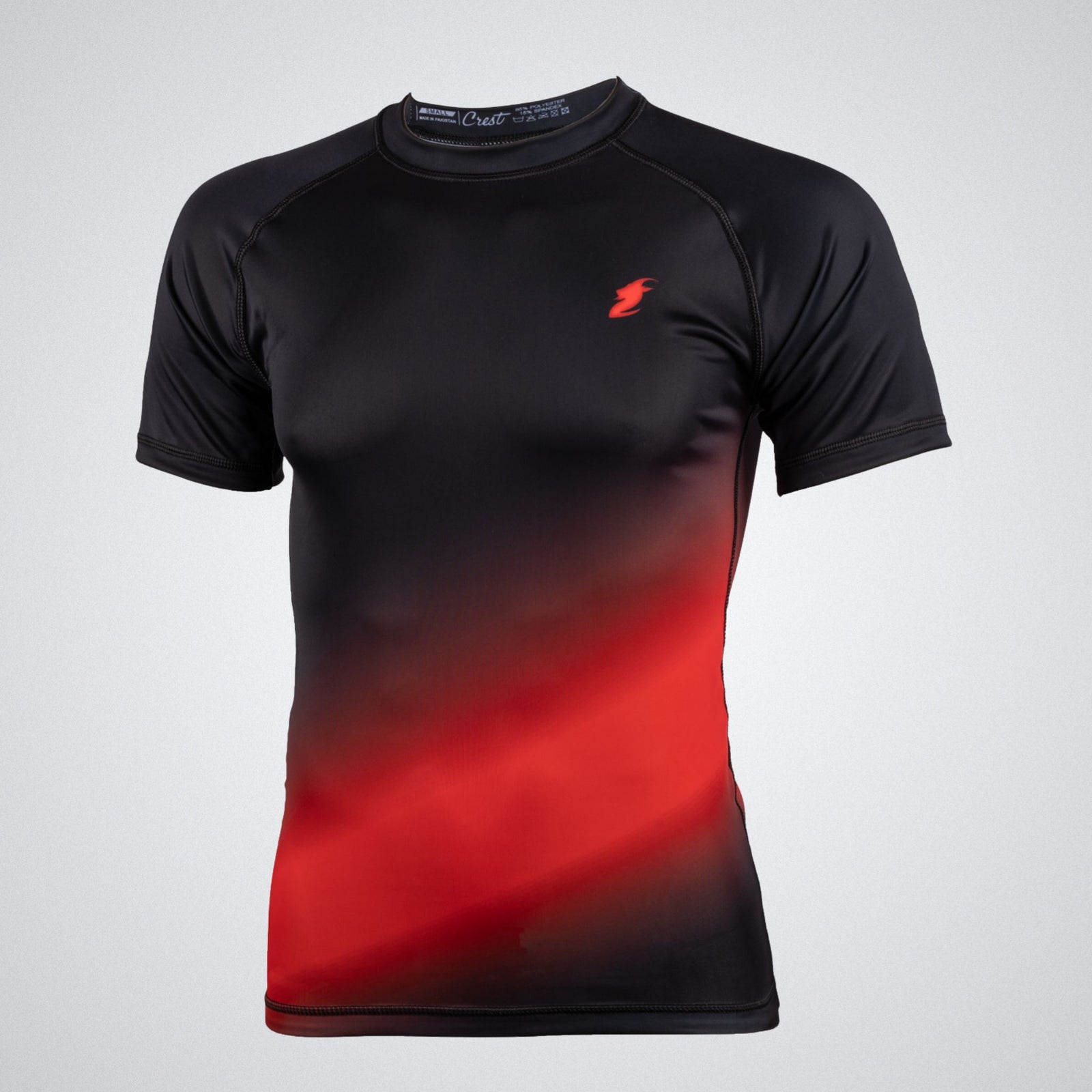 Rash Guard "GOAT" Black / Red (short)