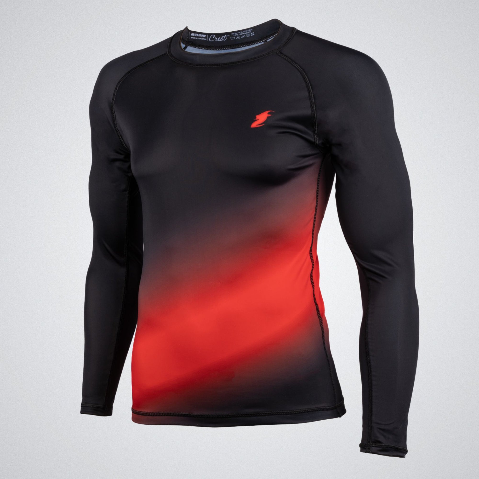 Rash Guard "GOAT" Black / Red (long)
