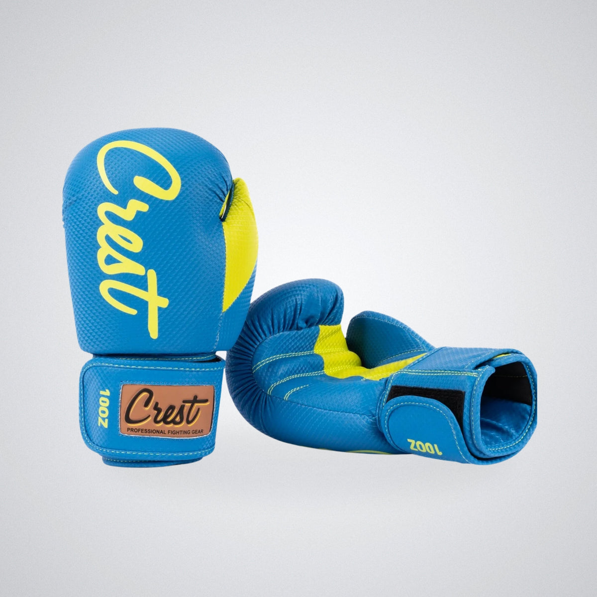 Crest Boxing Gloves "Trivor 0.5" | Blue/neon yellow