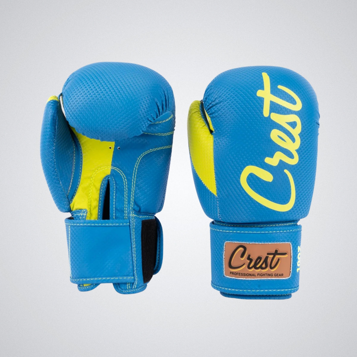 Crest Boxing Gloves "Trivor 0.5" | Blue/neon yellow
