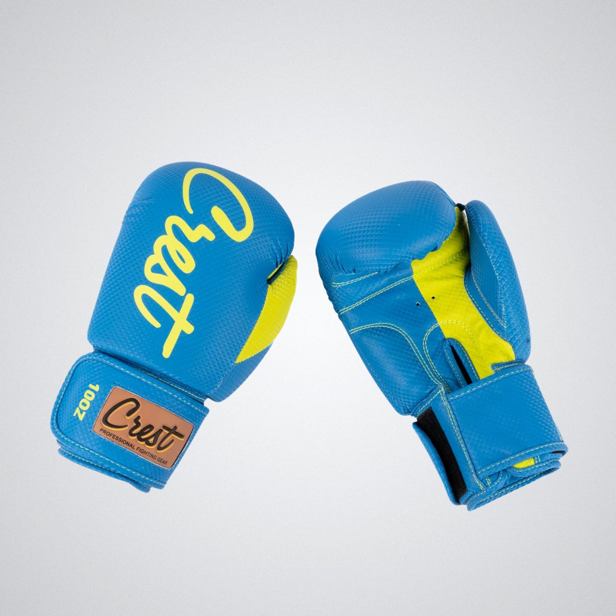 Crest Boxing Gloves "Trivor 0.5" | Blue/neon yellow