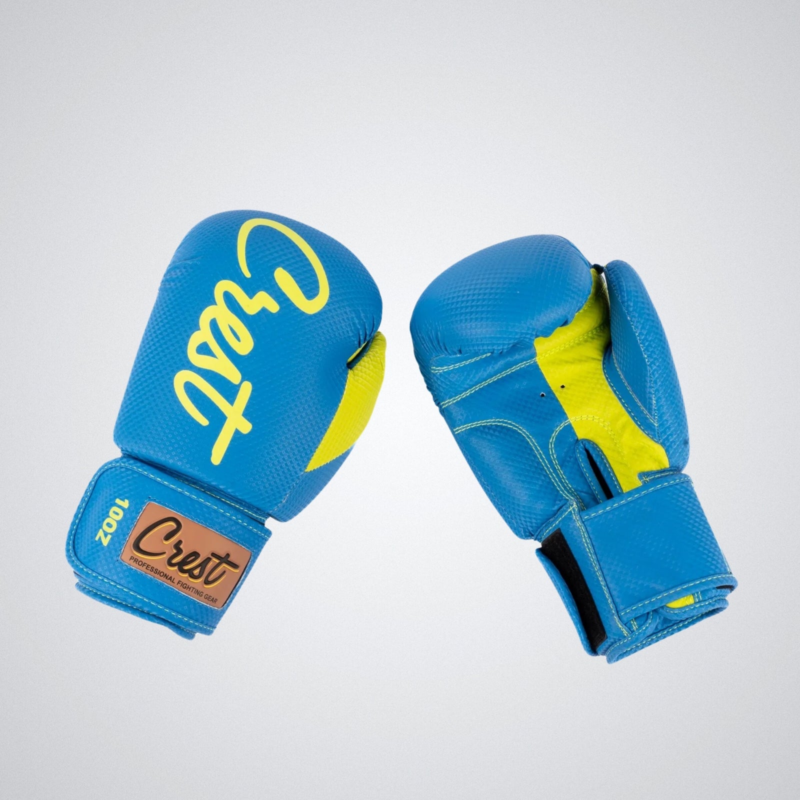 Crest Boxing Gloves "Trivor 0.5" | Blue/neon yellow