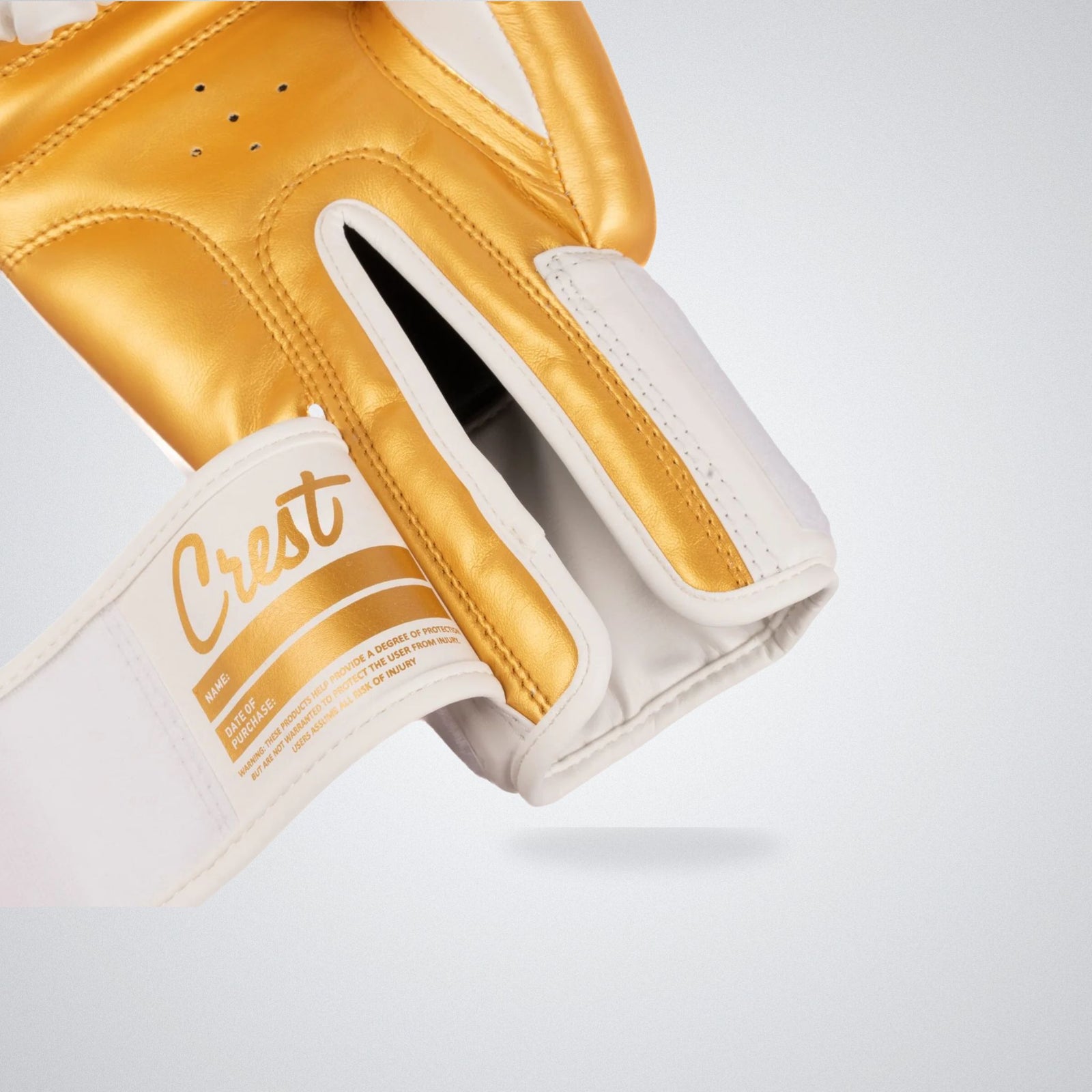 Crest Boxing Gloves "Trivor 0.5" | White/gold