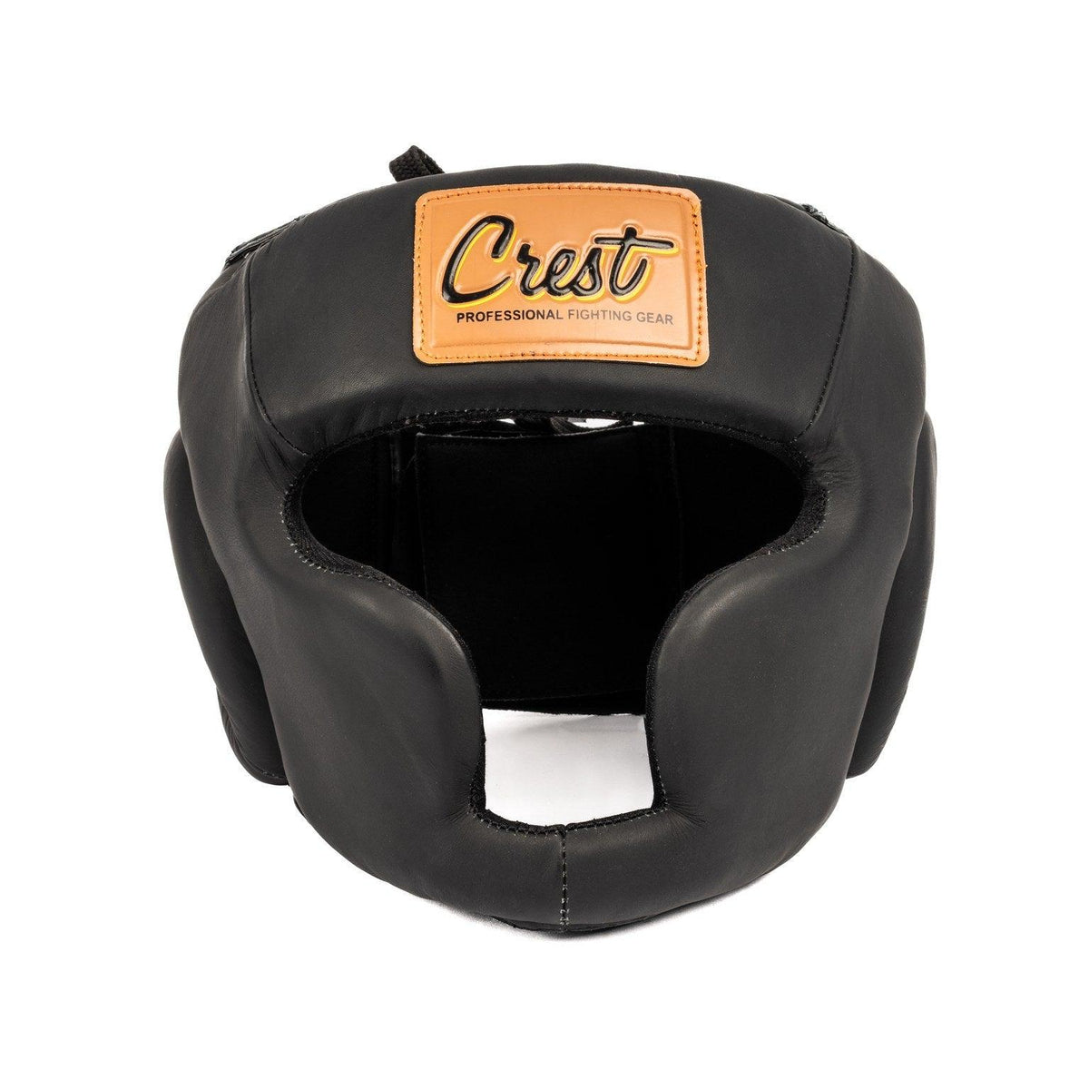 Helmet with jaw and cheek pads - leather - Crest - PFG