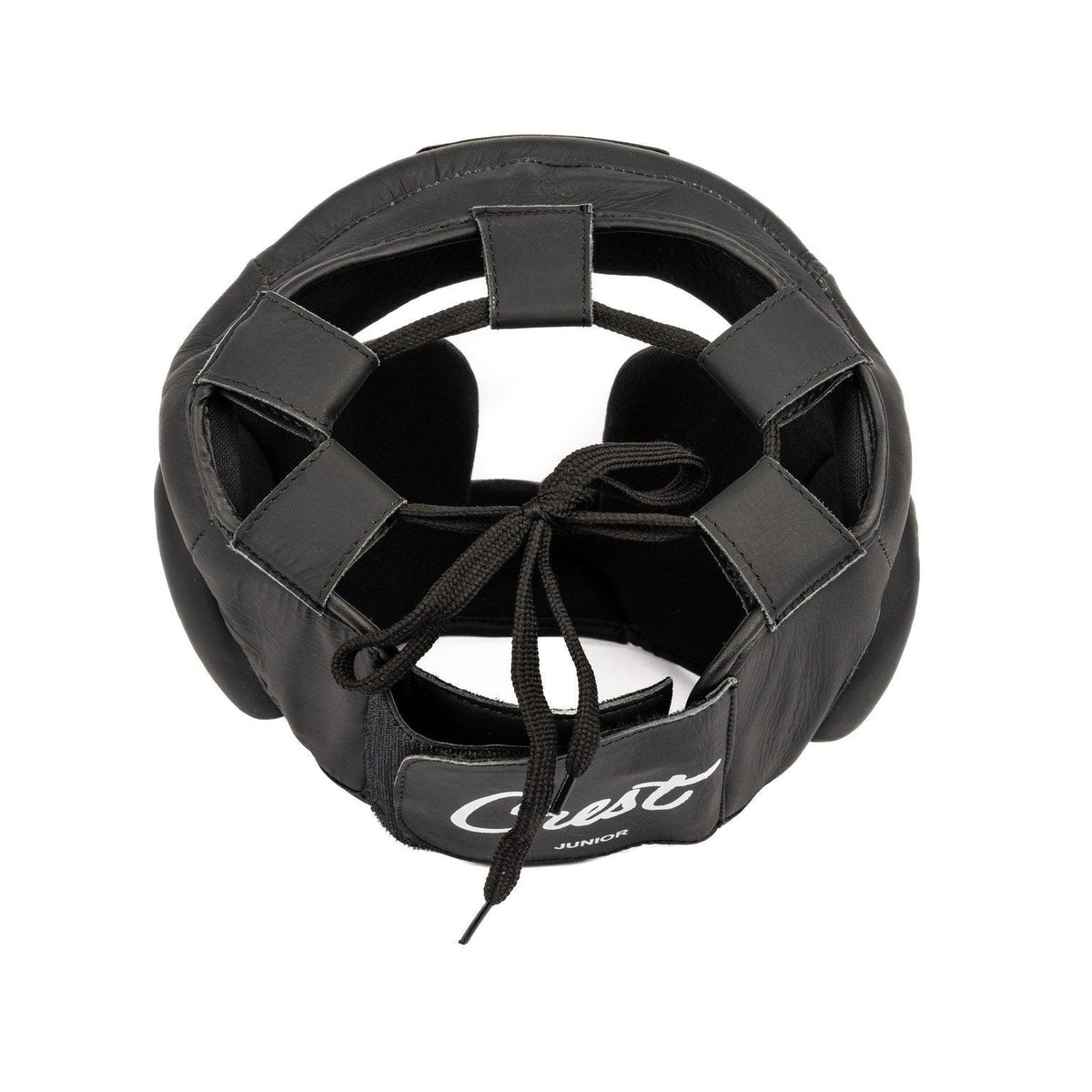 Helmet with jaw and cheek pads - leather - Crest - PFG