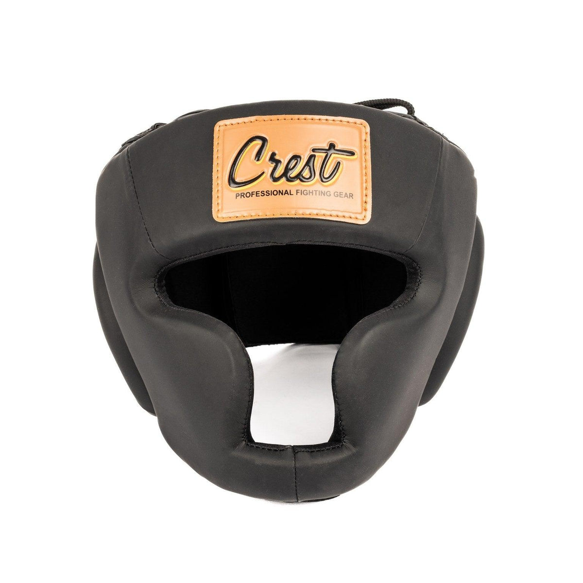 Helmet with jaw and cheek pads - PU leather - Crest - PFG