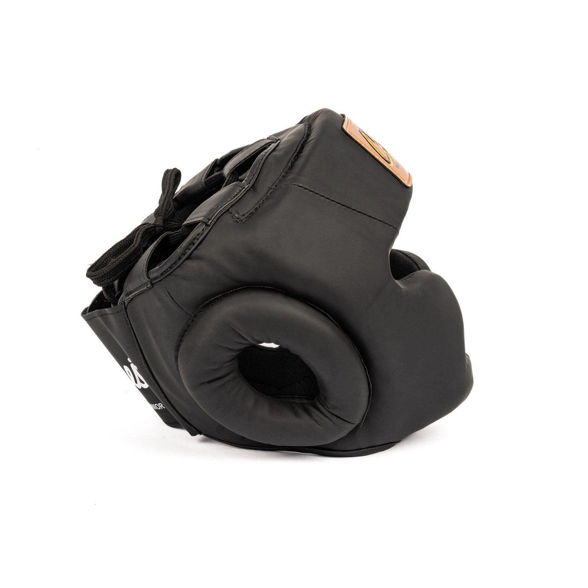 Helmet with jaw and cheek pads - PU leather - Crest - PFG