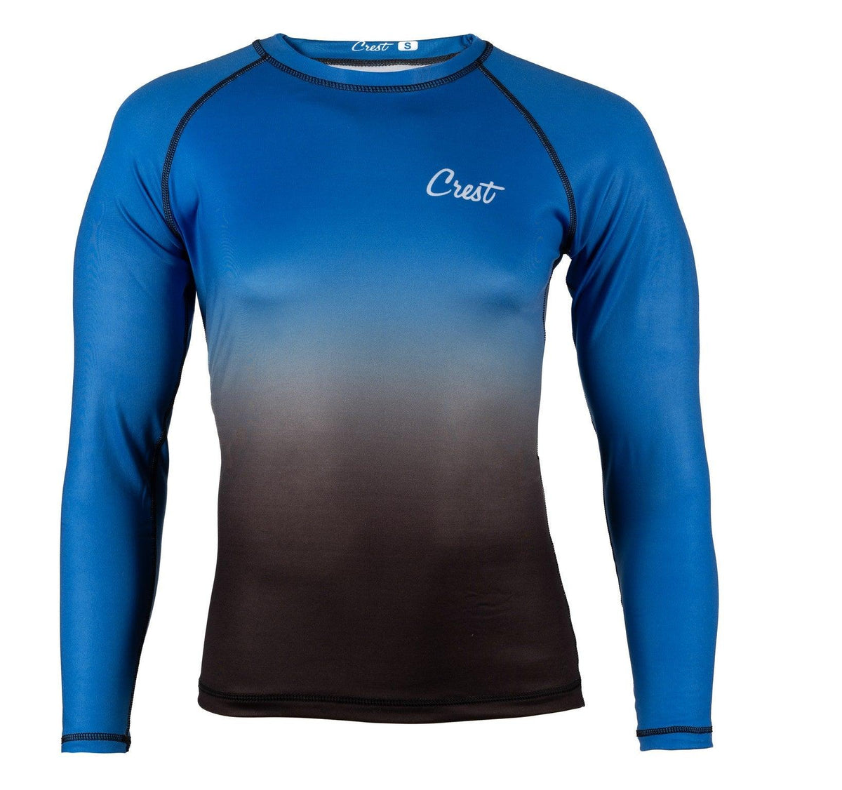 Rash Guard Blue (long) - Crest - PFG