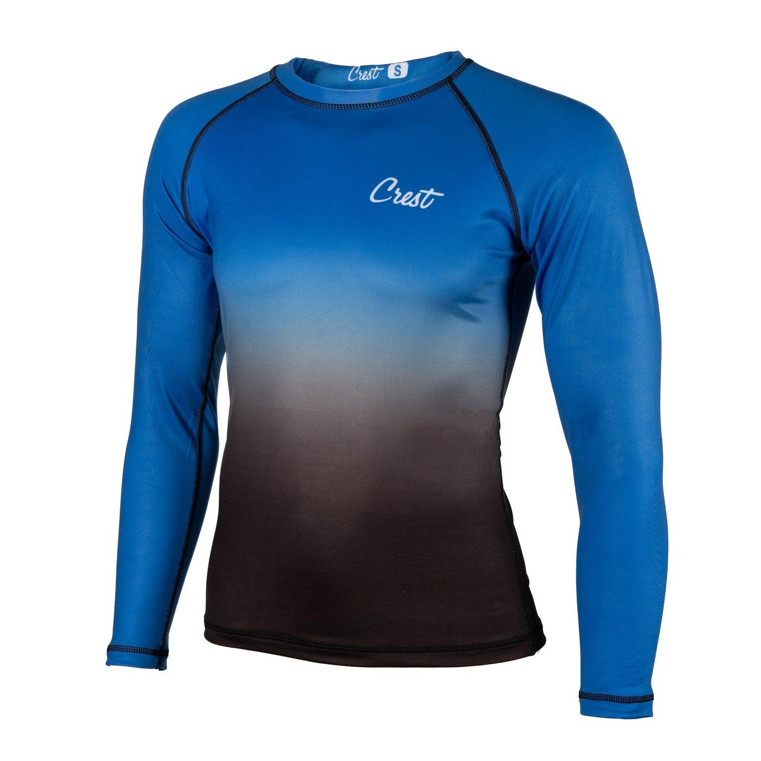 Rash Guard Blue (long) - Crest - PFG