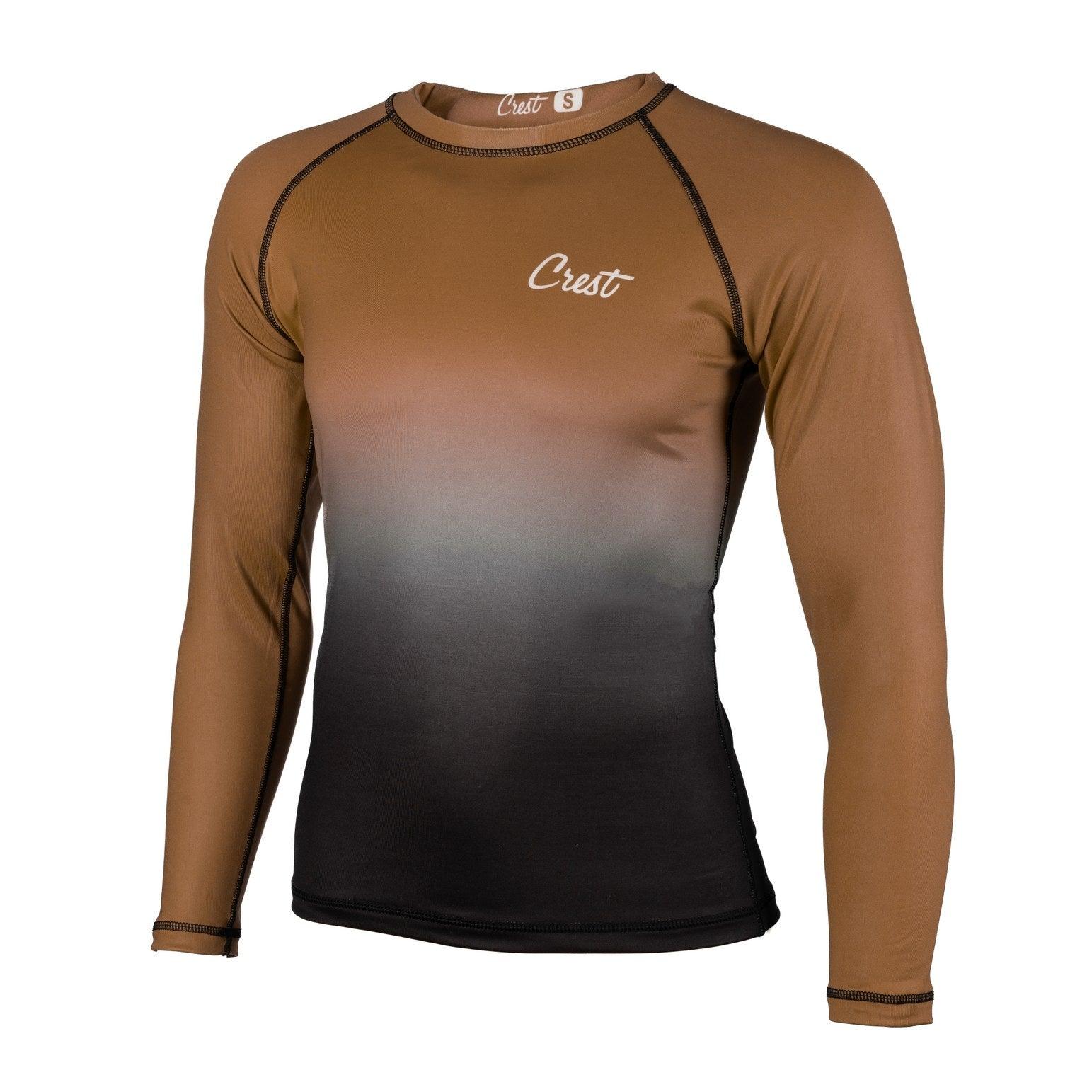 Rash Guard Brown (long) - Crest - PFG