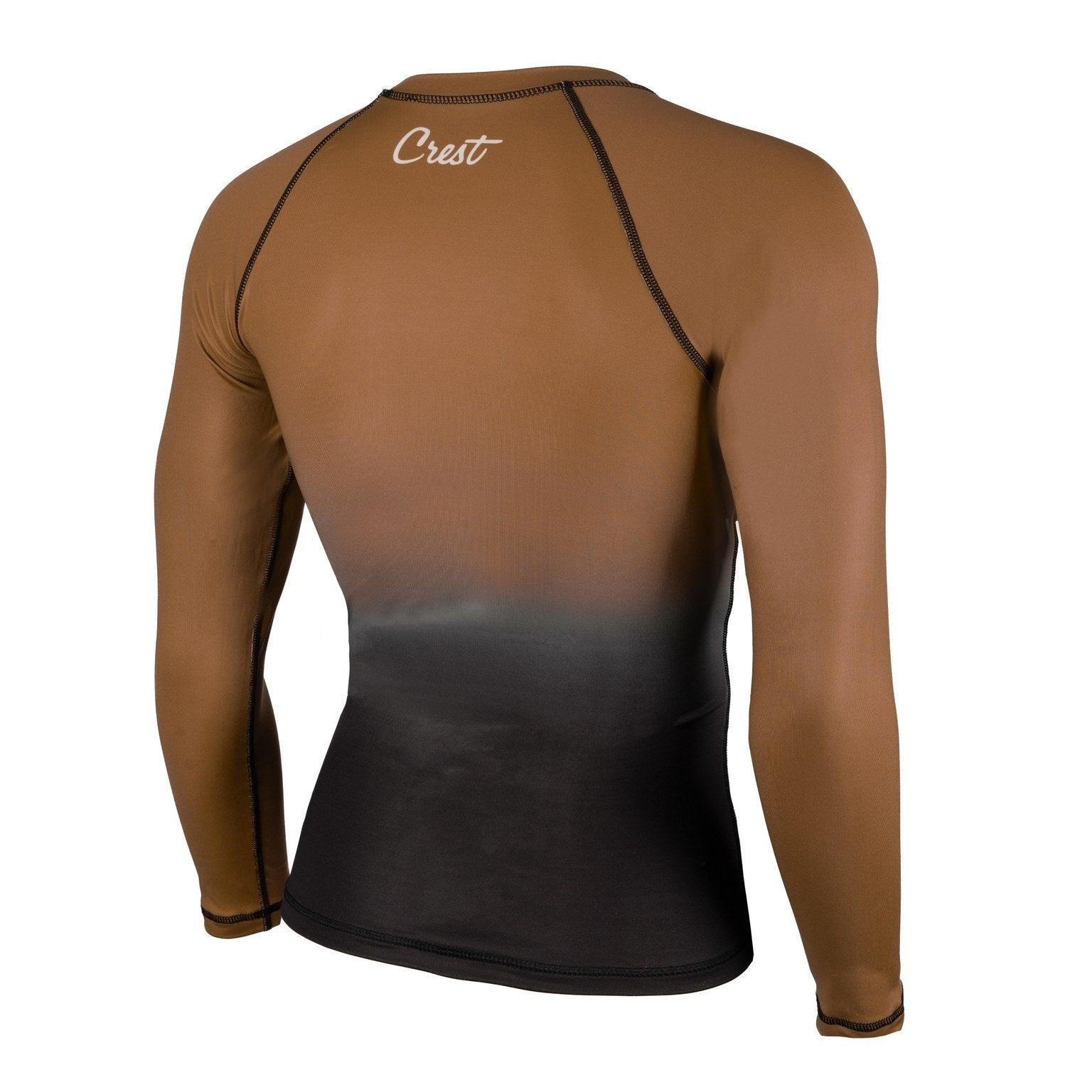 Rash Guard Brown (long) - Crest - PFG