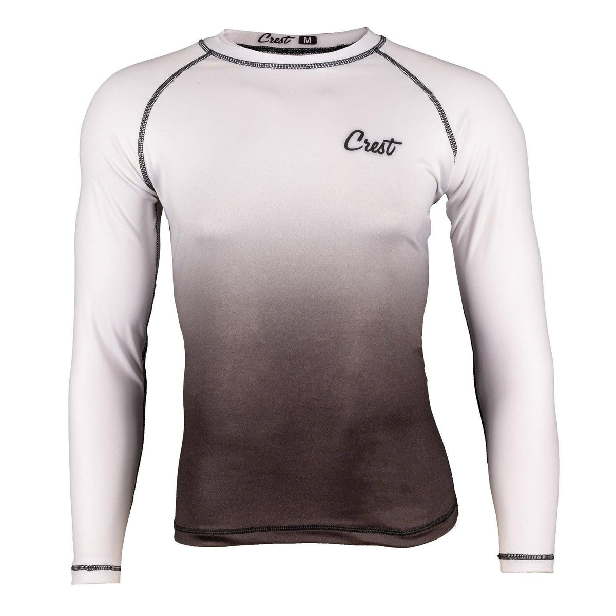 Rash Guard White (long) - Crest - PFG