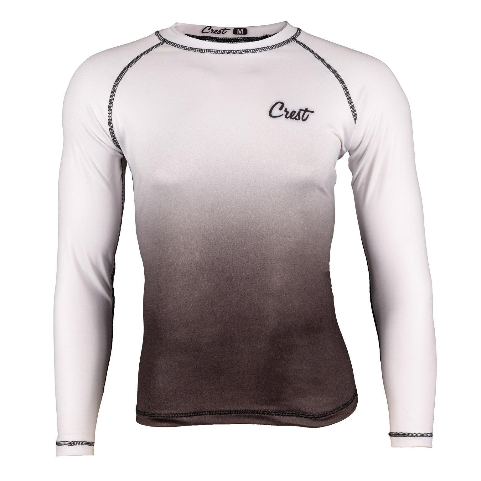 Rash Guard White (long) - Crest - PFG