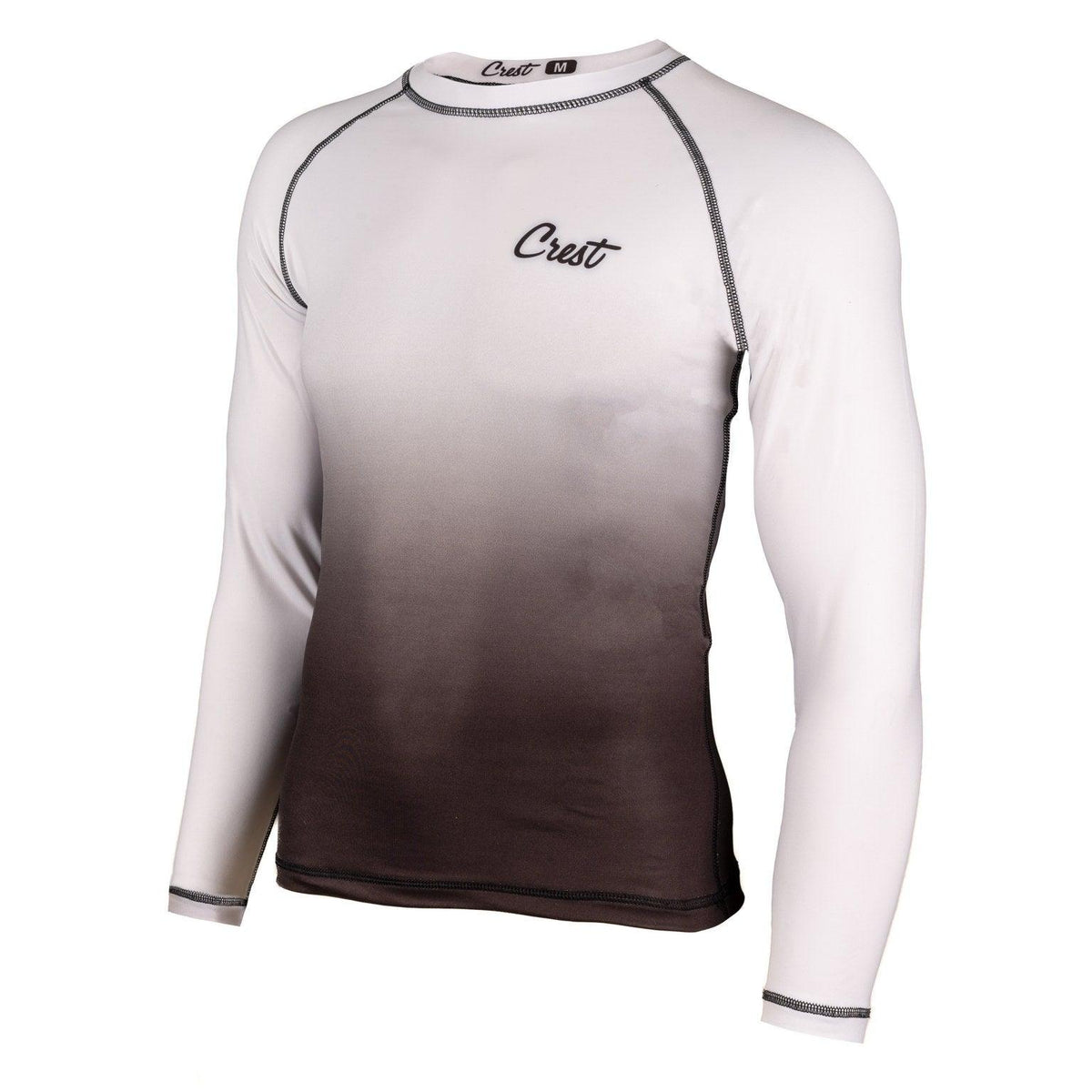 Rash Guard White (long) - Crest - PFG