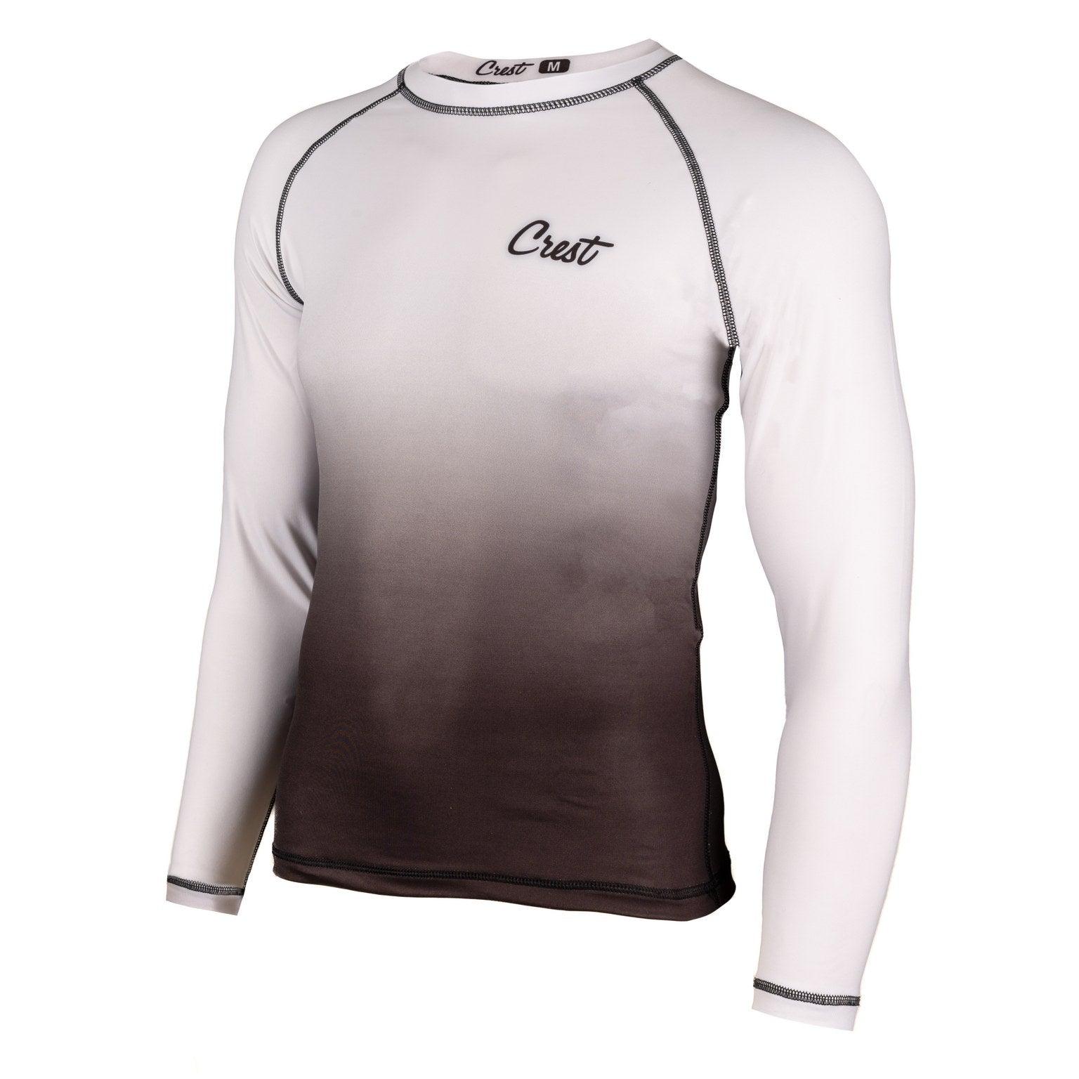 Rash Guard White (long) - Crest - PFG