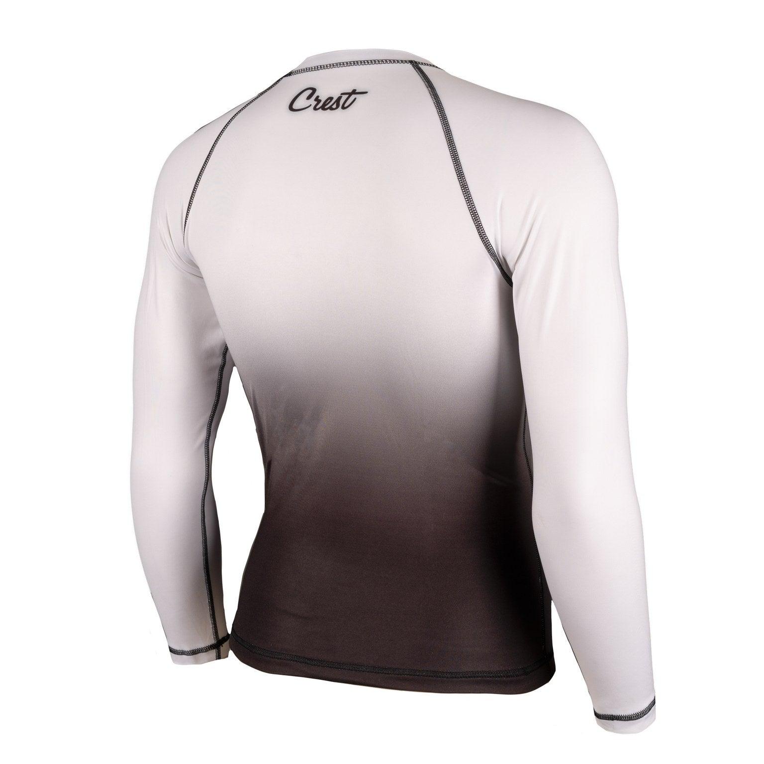 Rash Guard White (long) - Crest - PFG