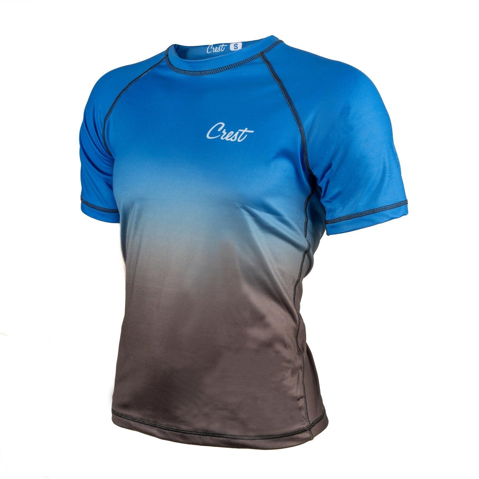 Rash Guard Blue (short) - Crest - PFG