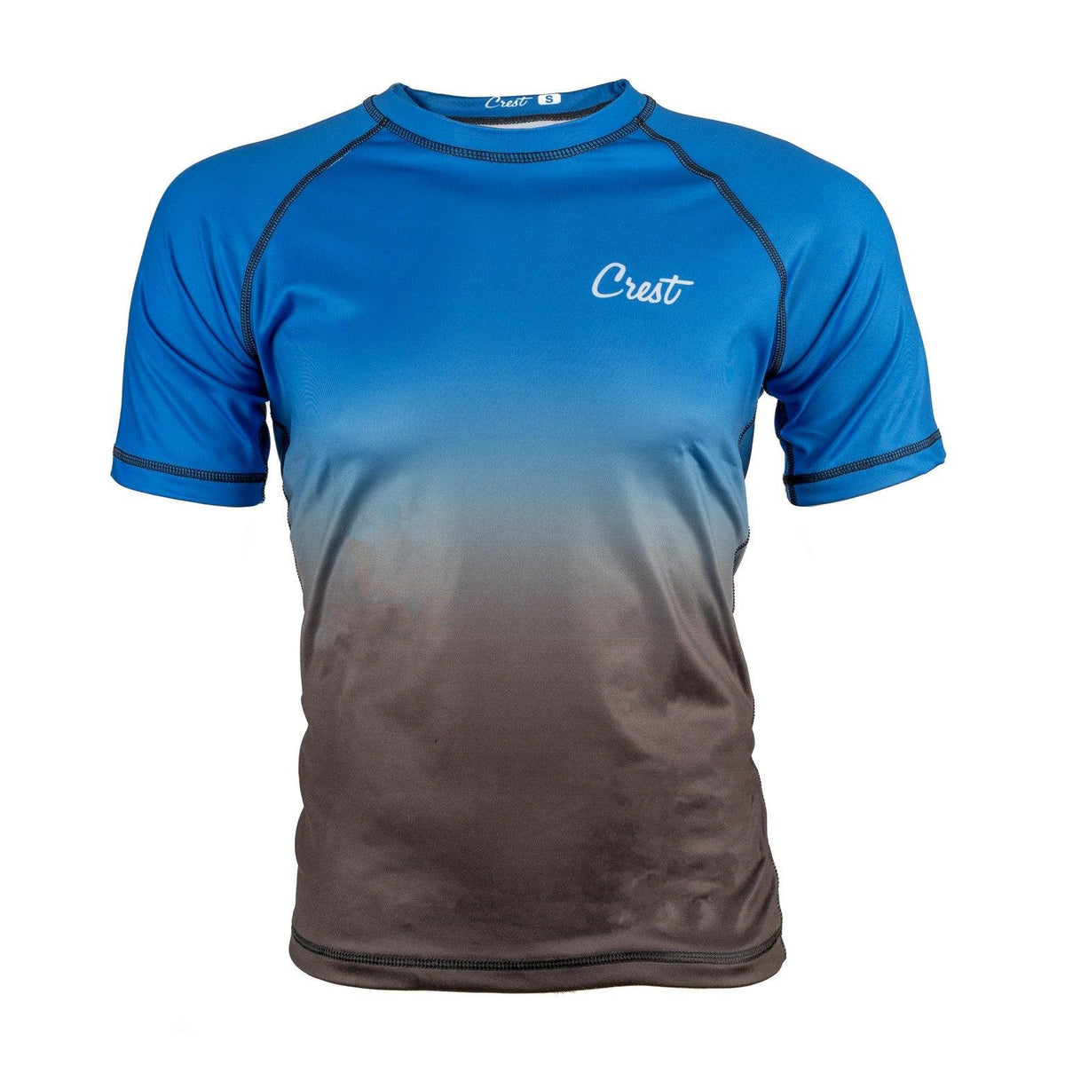 Rash Guard Blue (short) - Crest - PFG