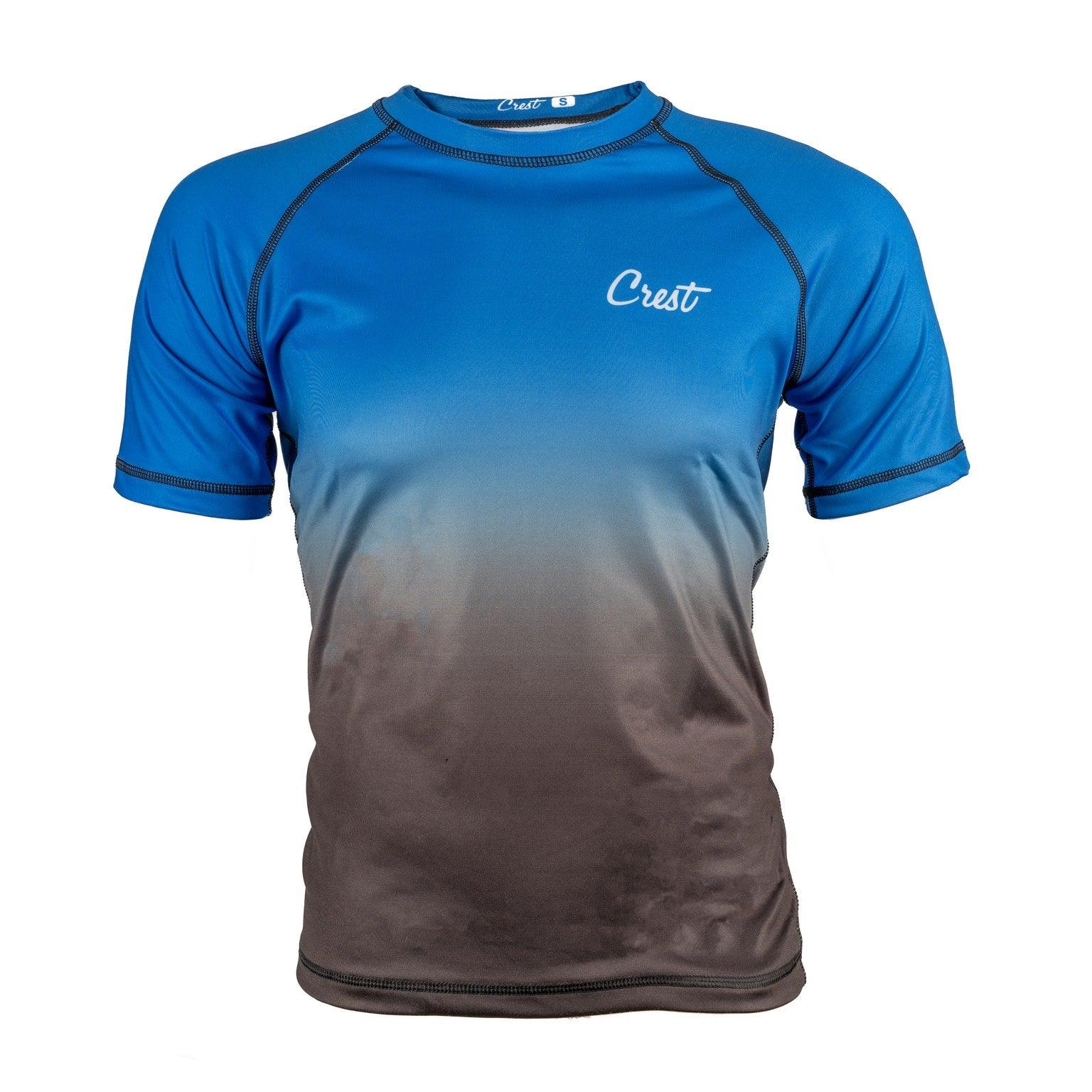 Rash Guard Blue (short) - Crest - PFG