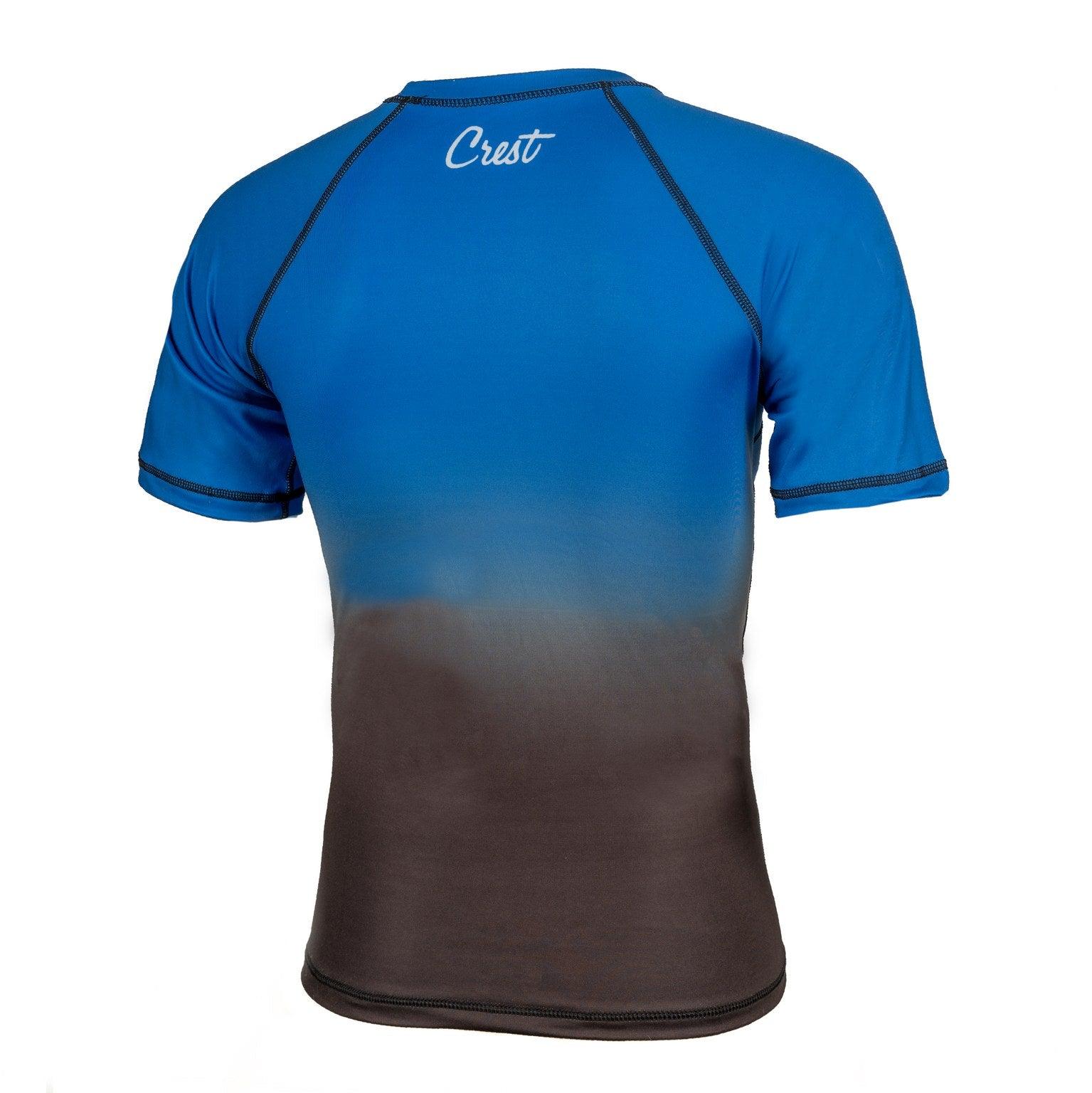 Rash Guard Blue (short) - Crest - PFG