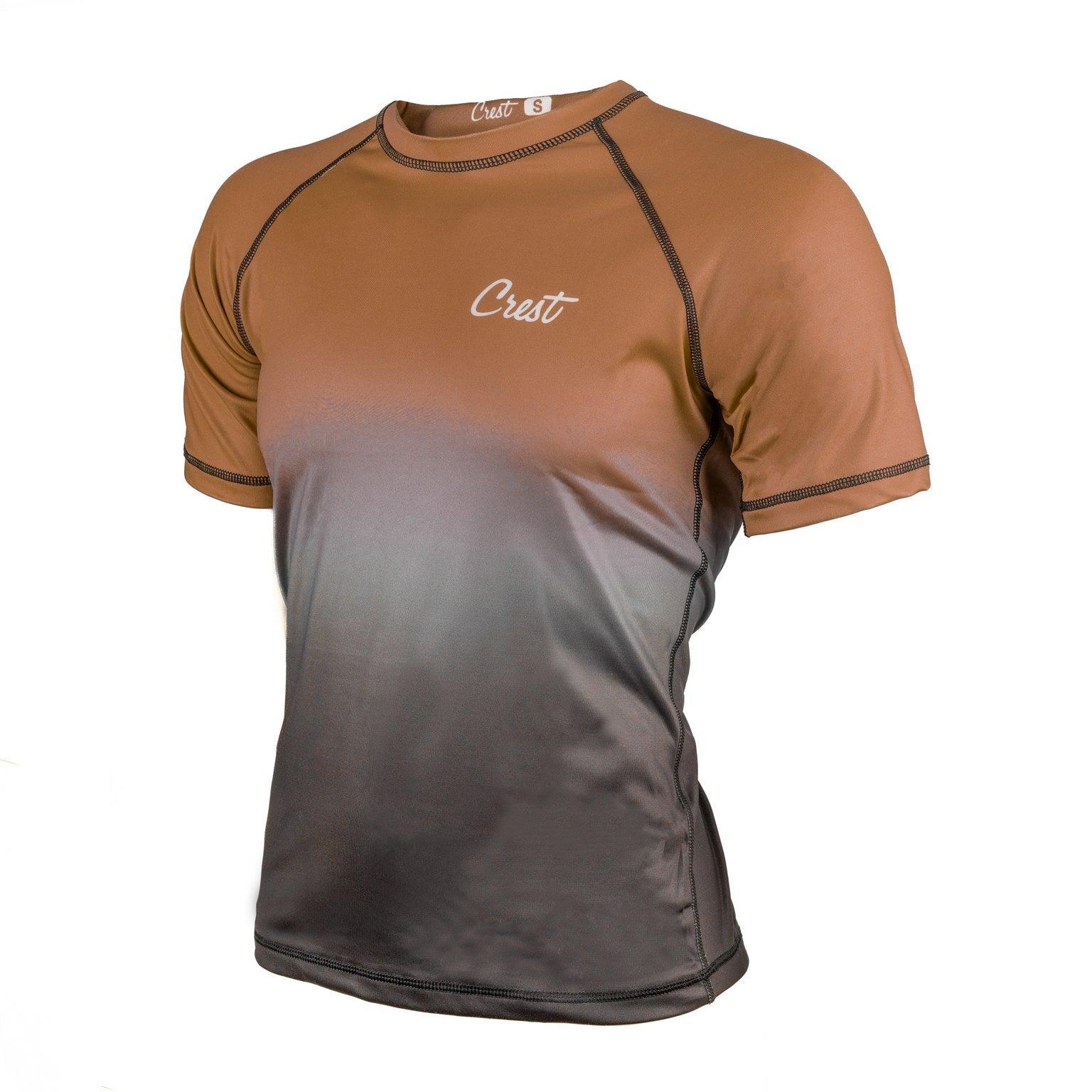 Rash Guard Brown (short) - Crest - PFG