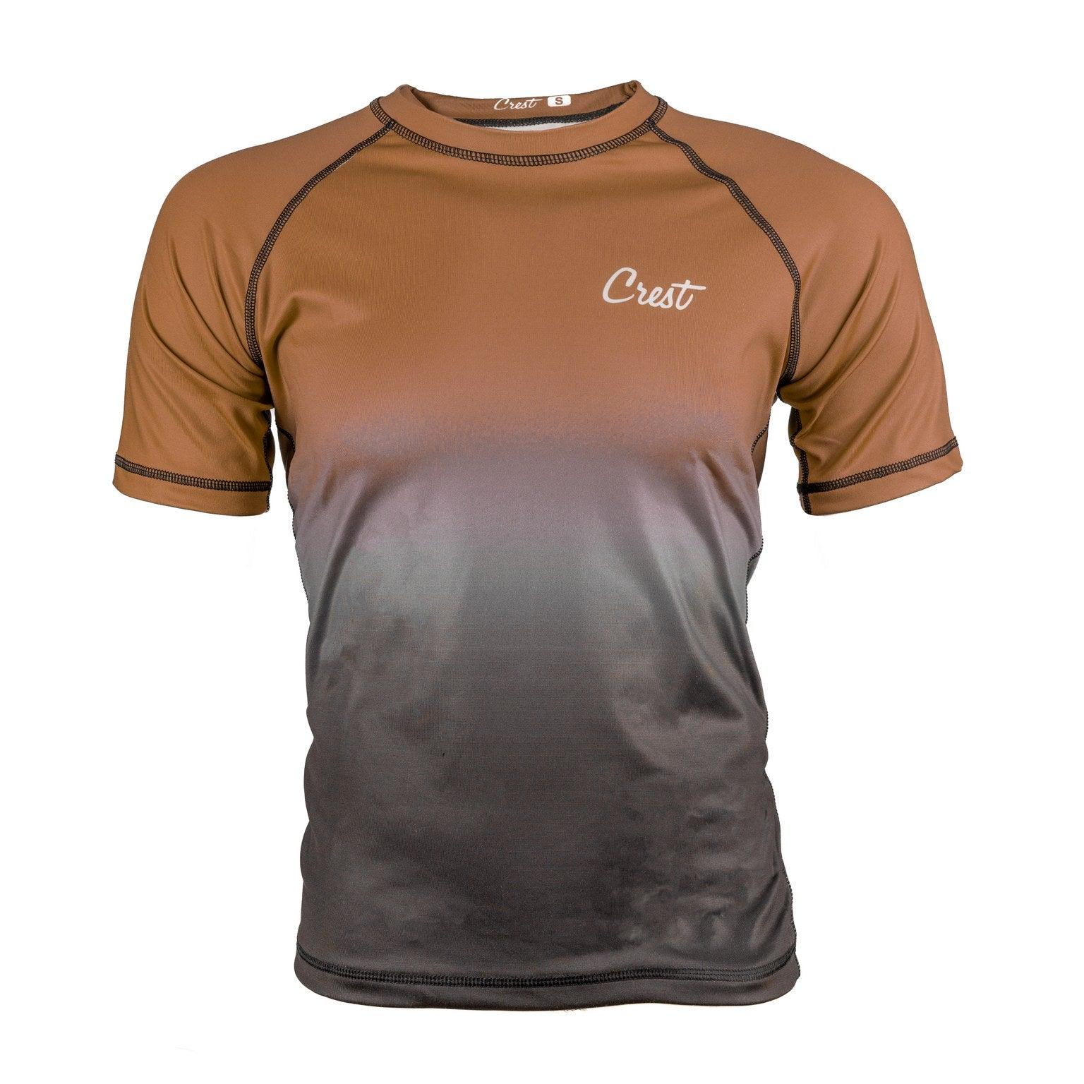 Rash Guard Brown (short) - Crest - PFG