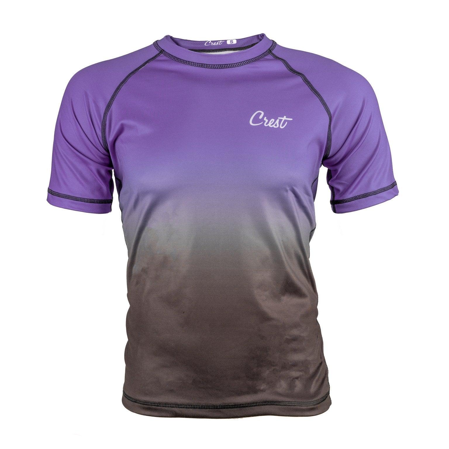 Rash Guard Purple (short) - Crest - PFG