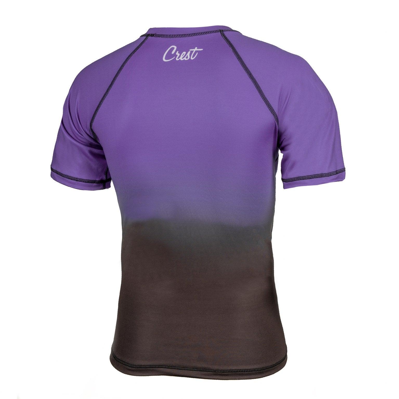 Rash Guard Purple (short) - Crest - PFG
