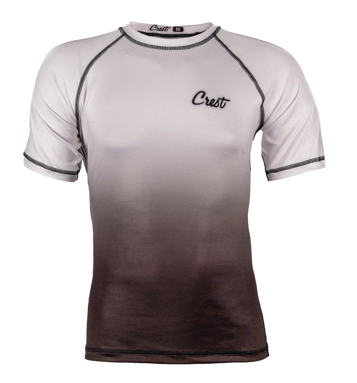 Rash Guard White (short) - Crest - PFG