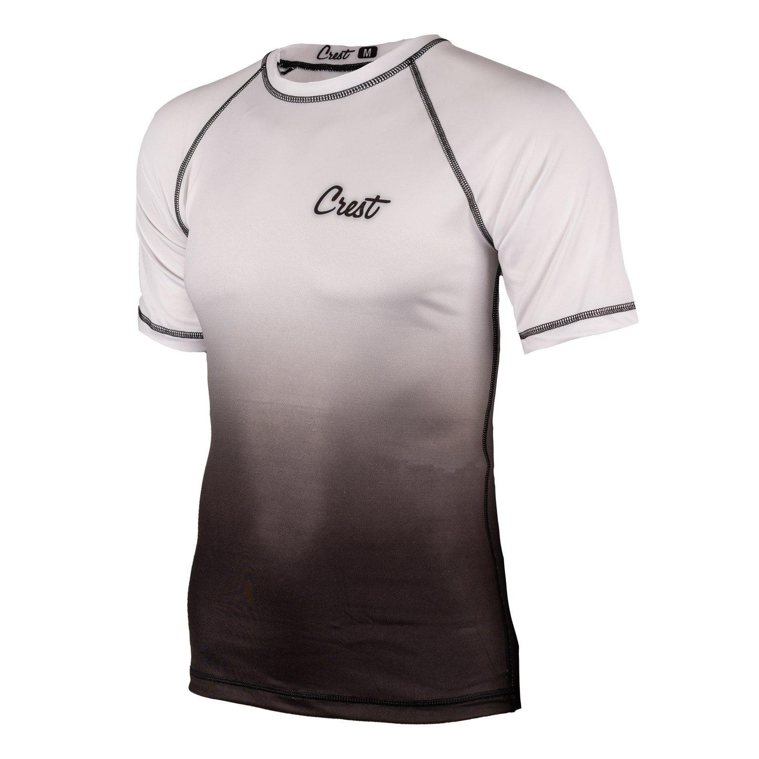 Rash Guard White (short) - Crest - PFG